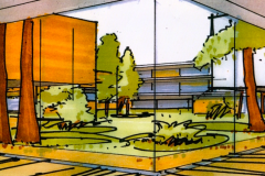Sketch-courtyard-at-of-Diesel-HQ-Italy
